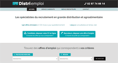 Desktop Screenshot of distri-emploi.com